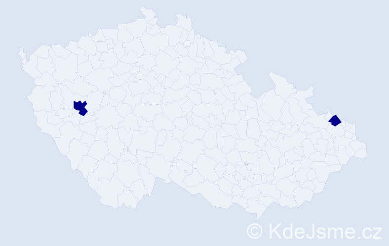 Příjmení: 'Goralczyková', počet výskytů 2 v celé ČR