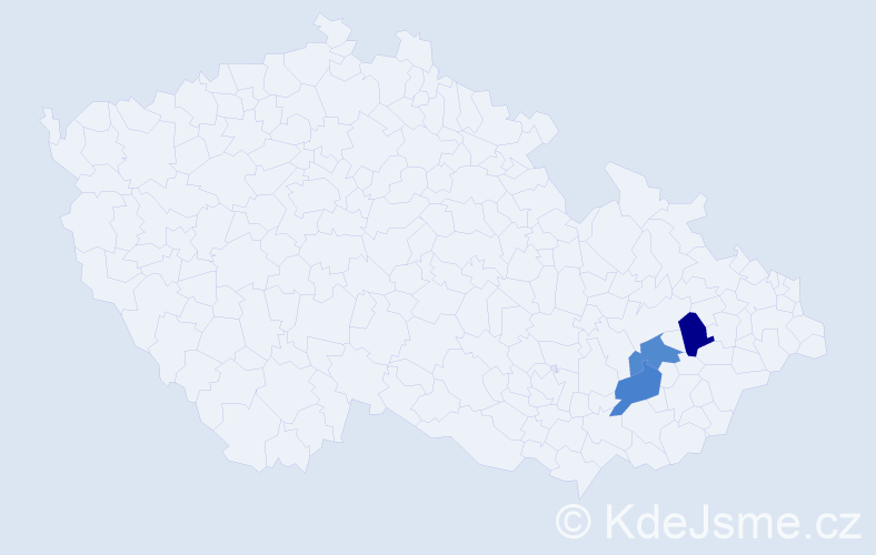 Příjmení: 'Kodnarová', počet výskytů 3 v celé ČR