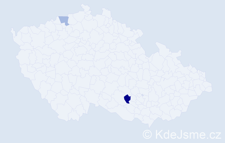 Příjmení: 'Wutschková', počet výskytů 2 v celé ČR