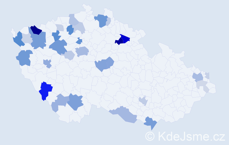 Příjmení: 'Barth', počet výskytů 93 v celé ČR