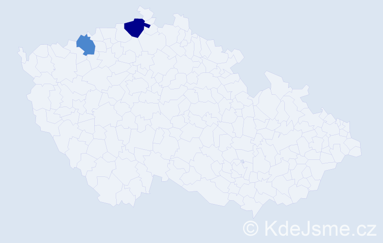 Příjmení: 'Klofák', počet výskytů 10 v celé ČR