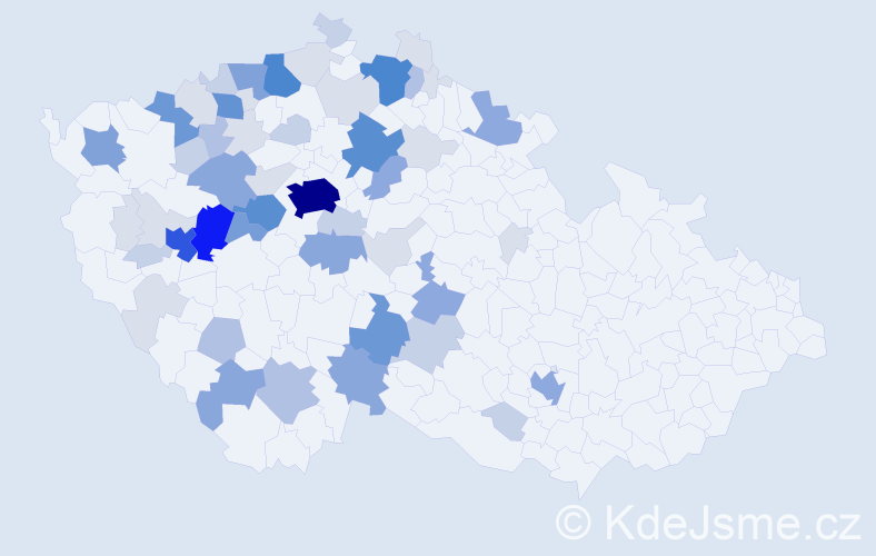 Příjmení: 'Kešnerová', počet výskytů 218 v celé ČR