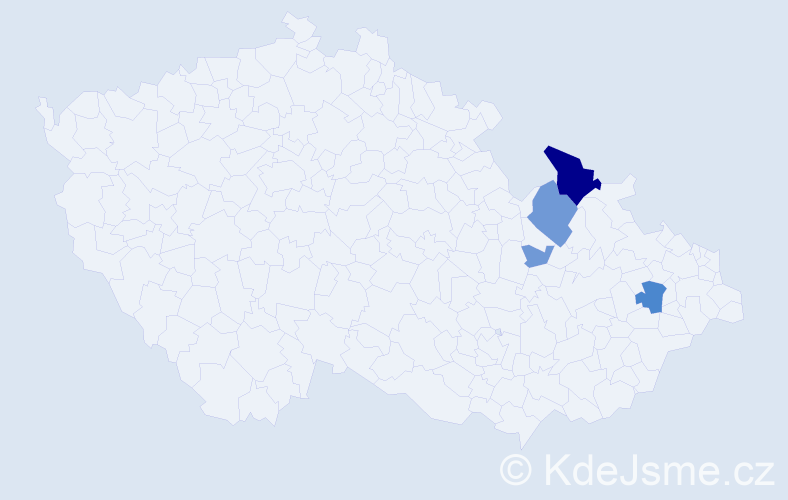 Příjmení: 'Liewehr', počet výskytů 13 v celé ČR