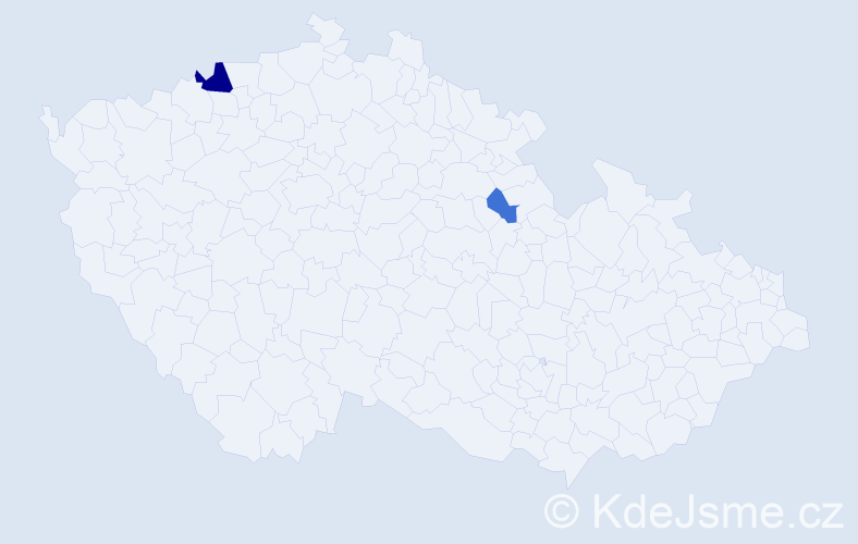 Příjmení: 'Kujka', počet výskytů 4 v celé ČR