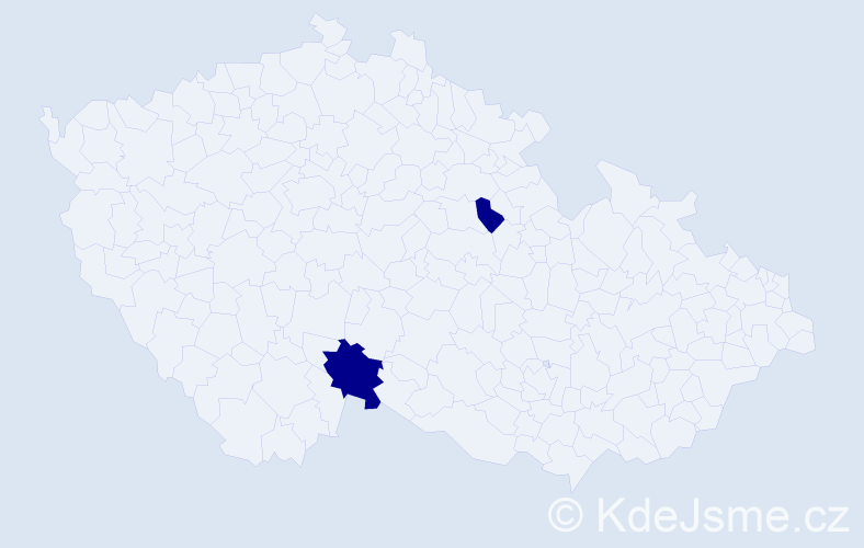 Příjmení: 'Palaugariová', počet výskytů 4 v celé ČR