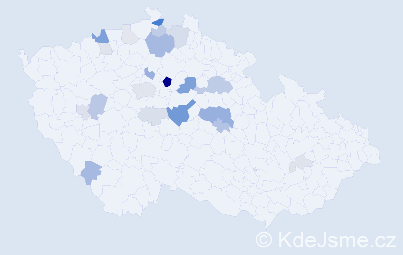 Příjmení: 'Sajfrt', počet výskytů 61 v celé ČR