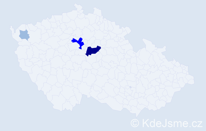 Příjmení: 'Verfel', počet výskytů 8 v celé ČR