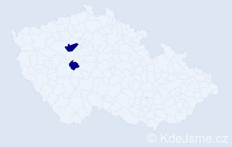 Příjmení: 'Dieng', počet výskytů 6 v celé ČR