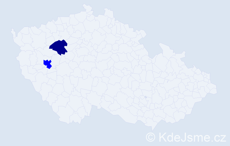 Příjmení: 'Veklincová', počet výskytů 3 v celé ČR