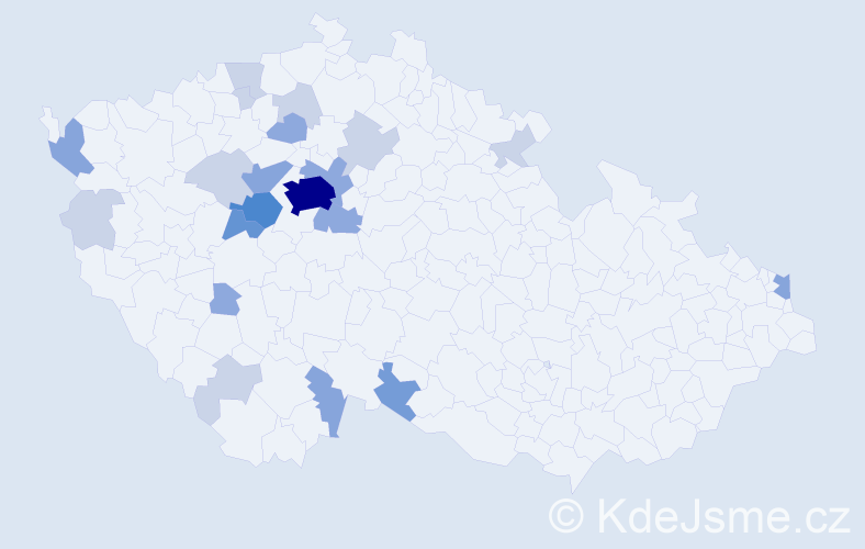 Příjmení: 'Lebr', počet výskytů 56 v celé ČR
