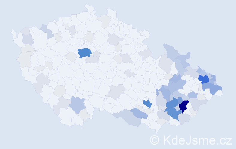 Příjmení: 'Adamík', počet výskytů 402 v celé ČR