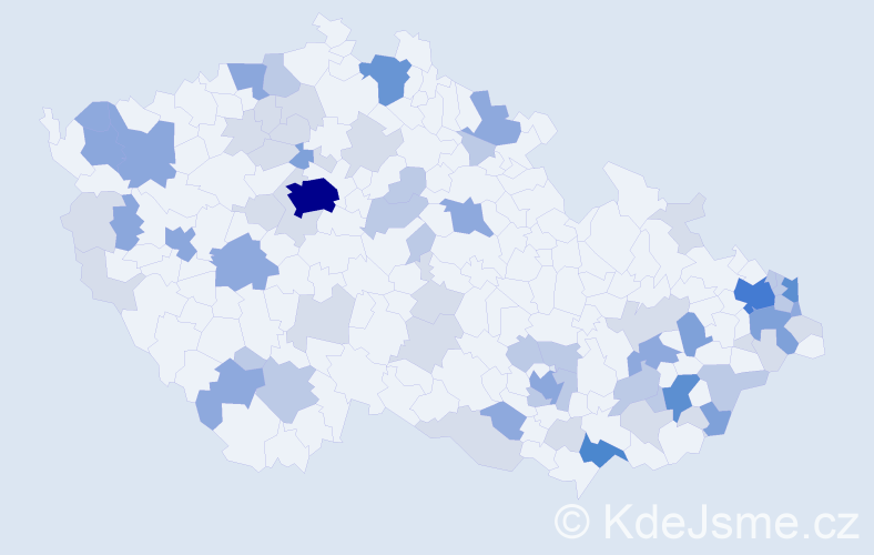 Příjmení: 'Sloboda', počet výskytů 184 v celé ČR
