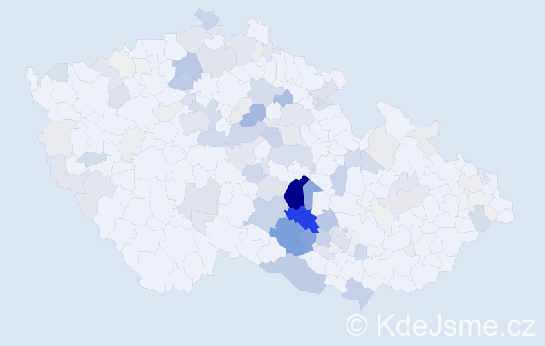 Příjmení: 'Chlubnová', počet výskytů 377 v celé ČR