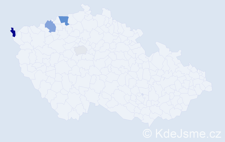 Příjmení: 'Cao Thanh', počet výskytů 5 v celé ČR