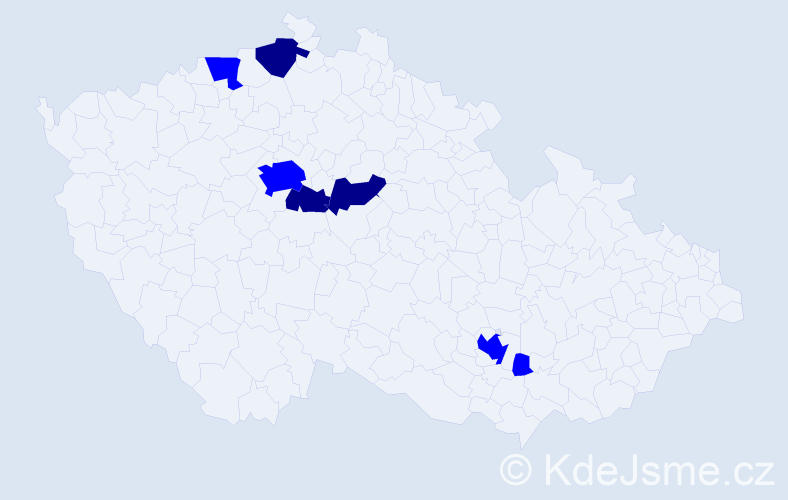 Příjmení: 'Demus', počet výskytů 10 v celé ČR