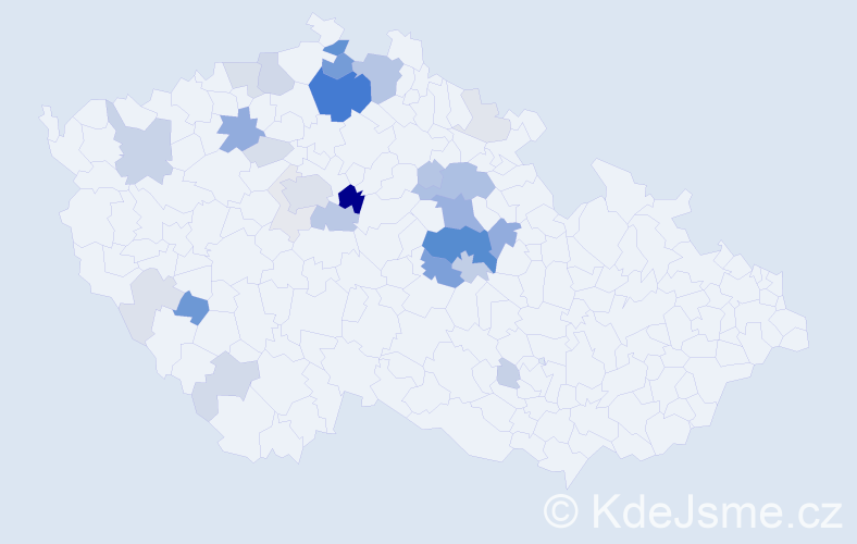 Příjmení: 'Lupoměský', počet výskytů 116 v celé ČR