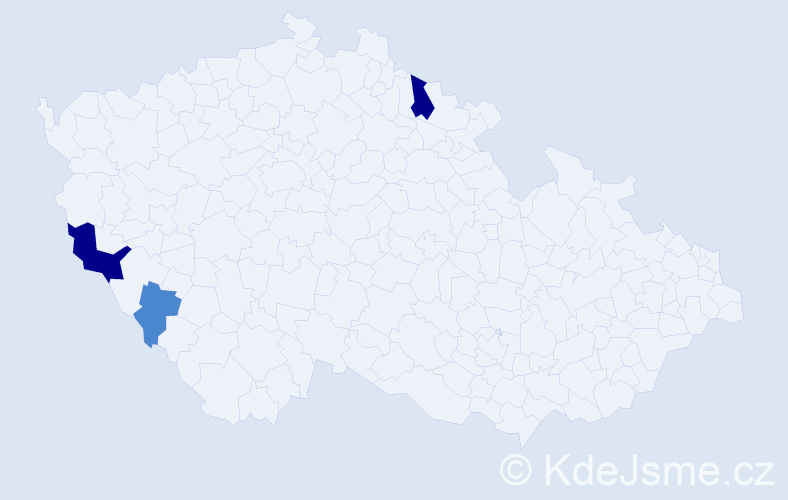 Příjmení: 'Kasáčová', počet výskytů 10 v celé ČR