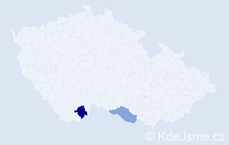 Příjmení: 'Tröstl', počet výskytů 2 v celé ČR