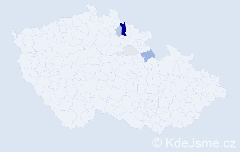 Příjmení: 'Fajstauerová', počet výskytů 12 v celé ČR