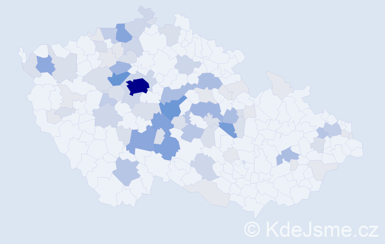 Příjmení: 'Lapáček', počet výskytů 277 v celé ČR