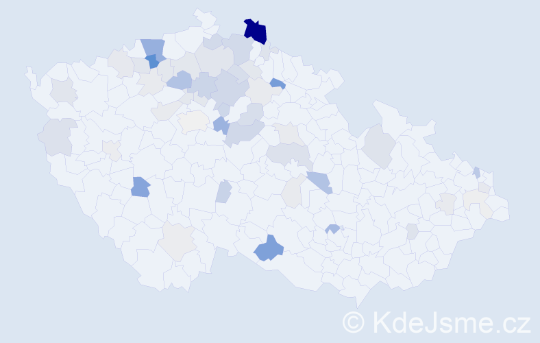 Příjmení: 'Bari', počet výskytů 179 v celé ČR