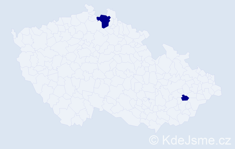 Příjmení: 'Bunićová', počet výskytů 4 v celé ČR