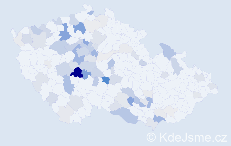 Příjmení: 'Šerák', počet výskytů 308 v celé ČR
