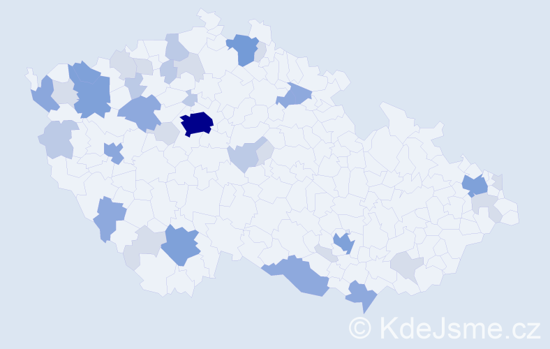 Příjmení: 'Barth', počet výskytů 100 v celé ČR