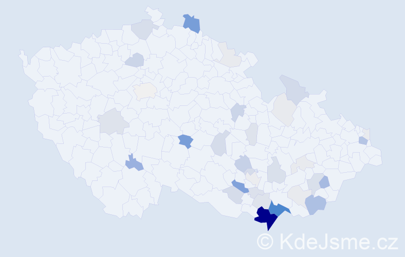 Příjmení: 'Trecha', počet výskytů 140 v celé ČR