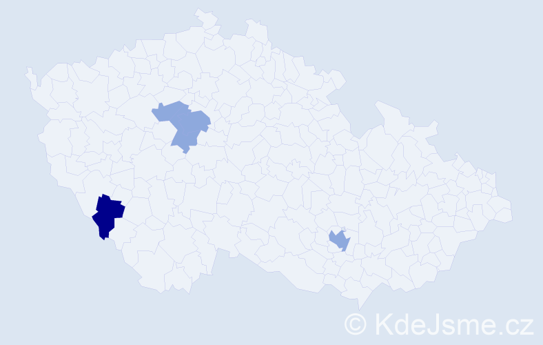 Příjmení: 'Gunitšová', počet výskytů 9 v celé ČR