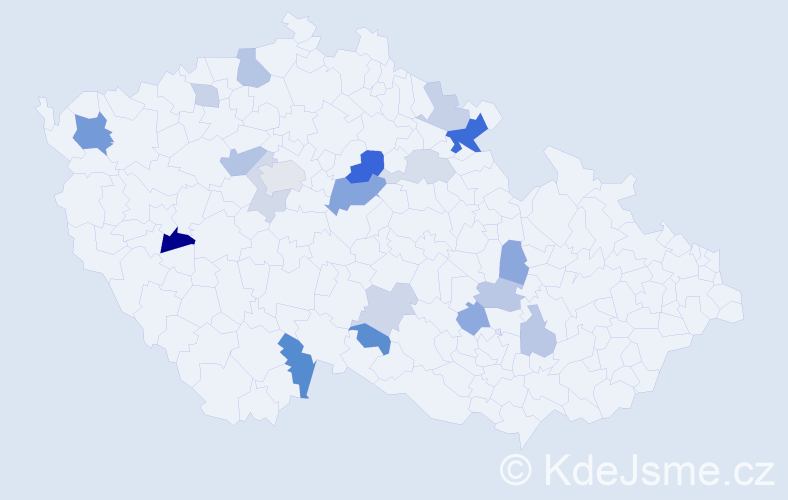 Příjmení: 'Krombholz', počet výskytů 37 v celé ČR