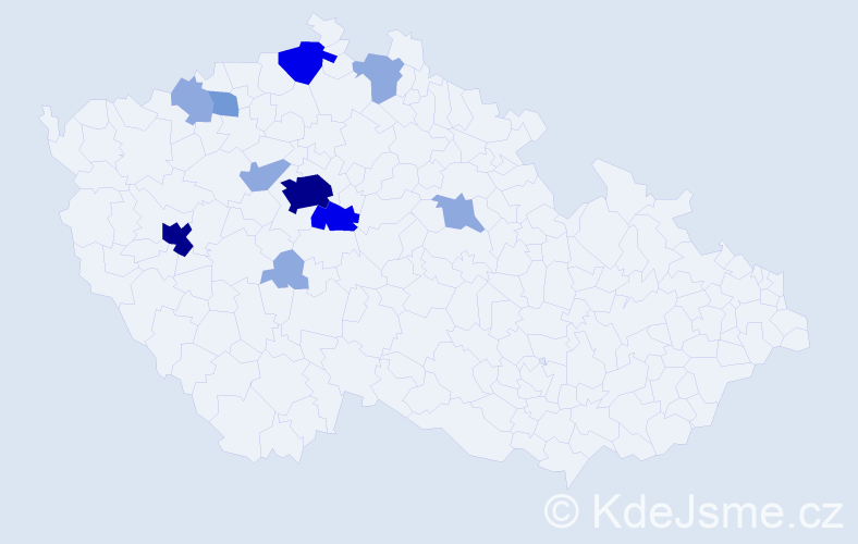 Příjmení: 'Skobla', počet výskytů 29 v celé ČR