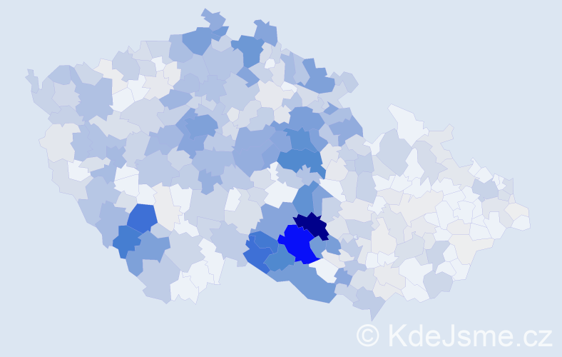Příjmení: 'Trojanová', počet výskytů 2051 v celé ČR