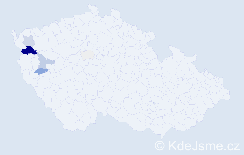 Příjmení: 'Cuchal', počet výskytů 9 v celé ČR