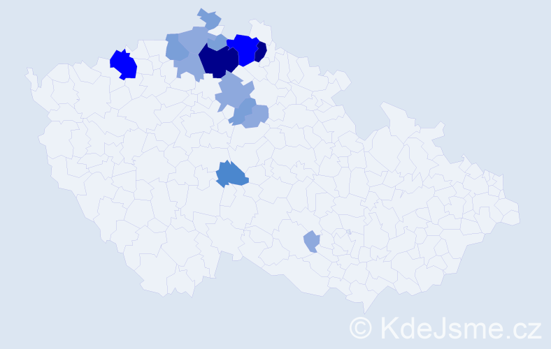 Příjmení: 'Hošic', počet výskytů 40 v celé ČR