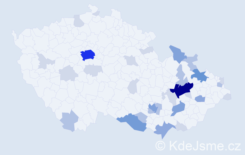 Příjmení: 'Sofka', počet výskytů 86 v celé ČR
