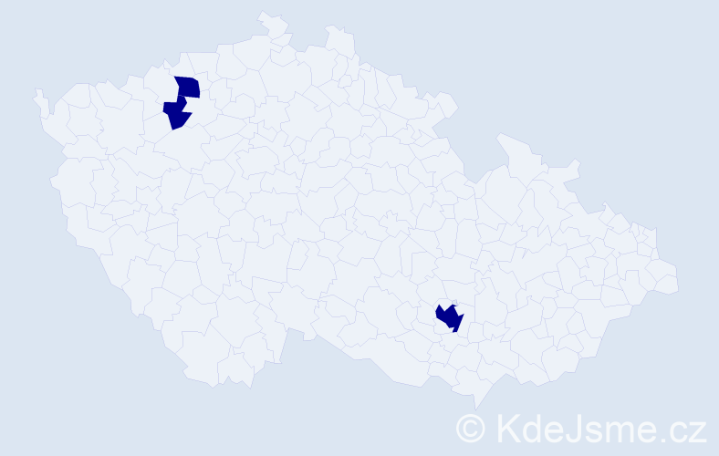 Příjmení: 'Zahorcová', počet výskytů 3 v celé ČR