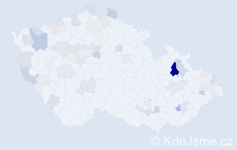 Příjmení: 'Mihálová', počet výskytů 147 v celé ČR