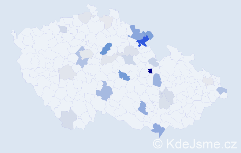 Příjmení: 'Rufer', počet výskytů 89 v celé ČR