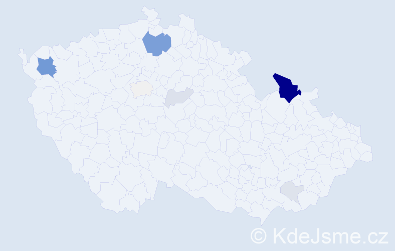 Příjmení: 'Gvizdová', počet výskytů 32 v celé ČR