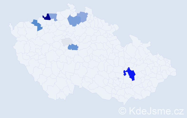 Příjmení: 'Lenhardt', počet výskytů 11 v celé ČR