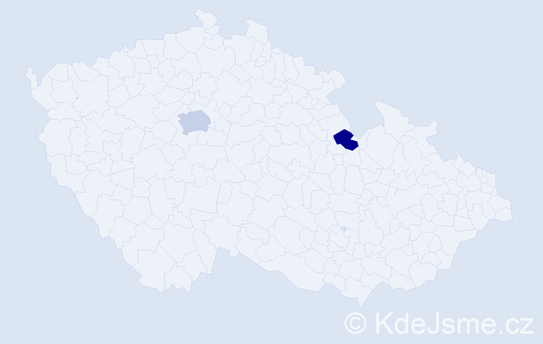 Příjmení: 'Kuzniatsova', počet výskytů 3 v celé ČR