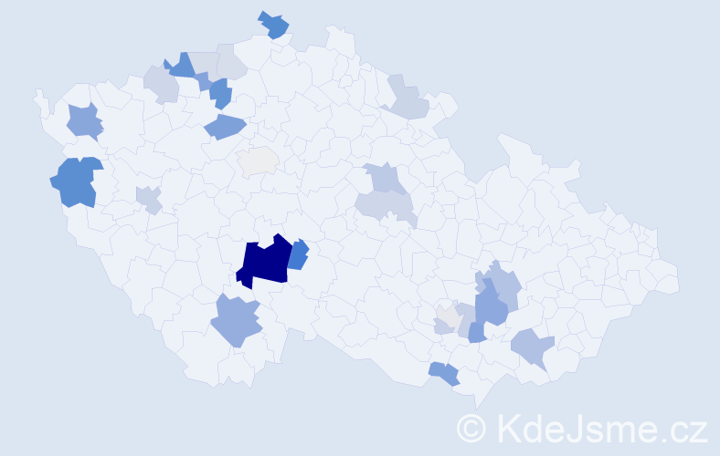 Příjmení: 'Butalová', počet výskytů 56 v celé ČR