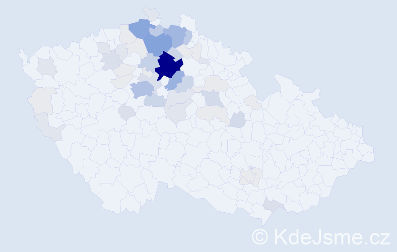 Příjmení: 'Knespl', počet výskytů 217 v celé ČR