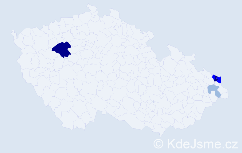 Příjmení: 'Balcarek', počet výskytů 15 v celé ČR