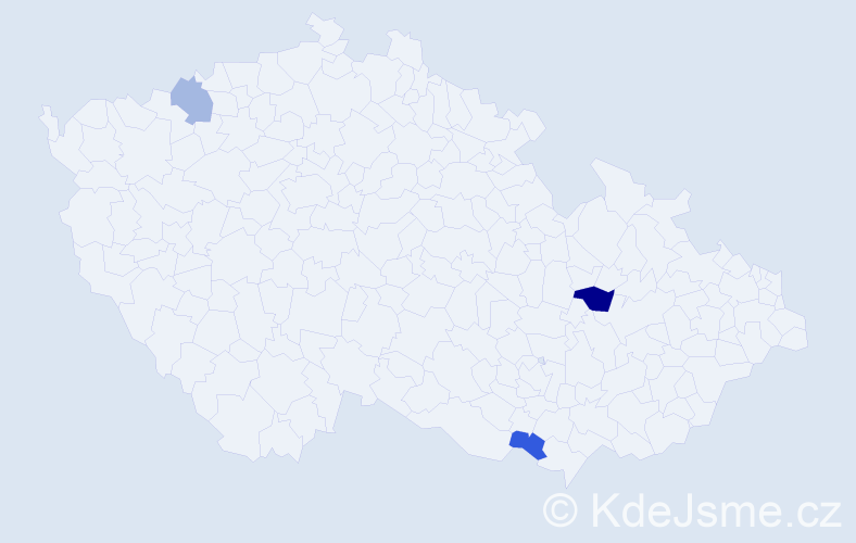 Příjmení: 'Kosenko', počet výskytů 4 v celé ČR