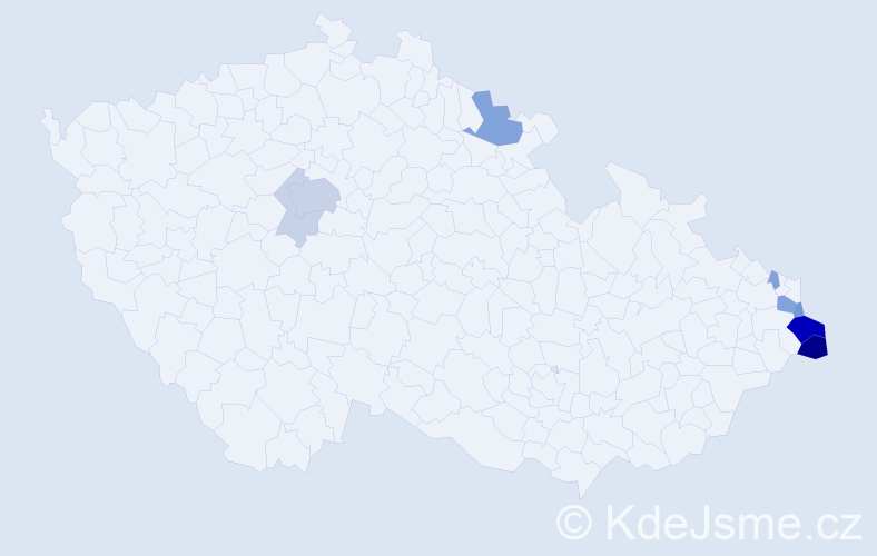 Příjmení: 'Lubojacki', počet výskytů 38 v celé ČR