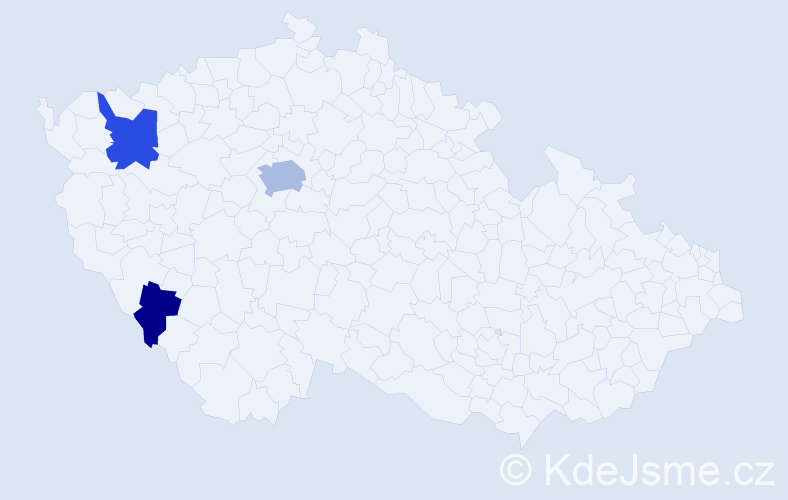 Příjmení: 'Agarkova', počet výskytů 7 v celé ČR