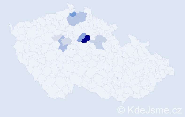 Příjmení: 'Fifernová', počet výskytů 34 v celé ČR