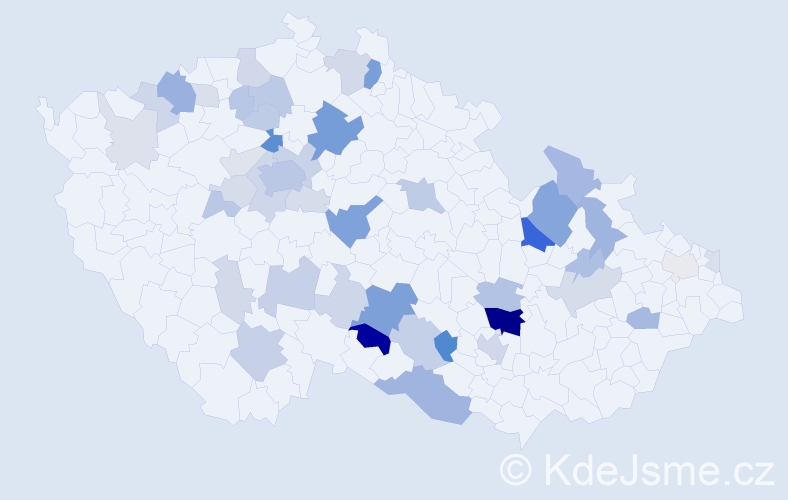 Příjmení: 'Foitová', počet výskytů 142 v celé ČR
